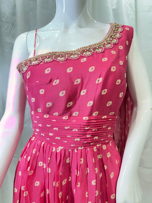 Silk Extraordinary Boutique Style Dress (Butter Pink)