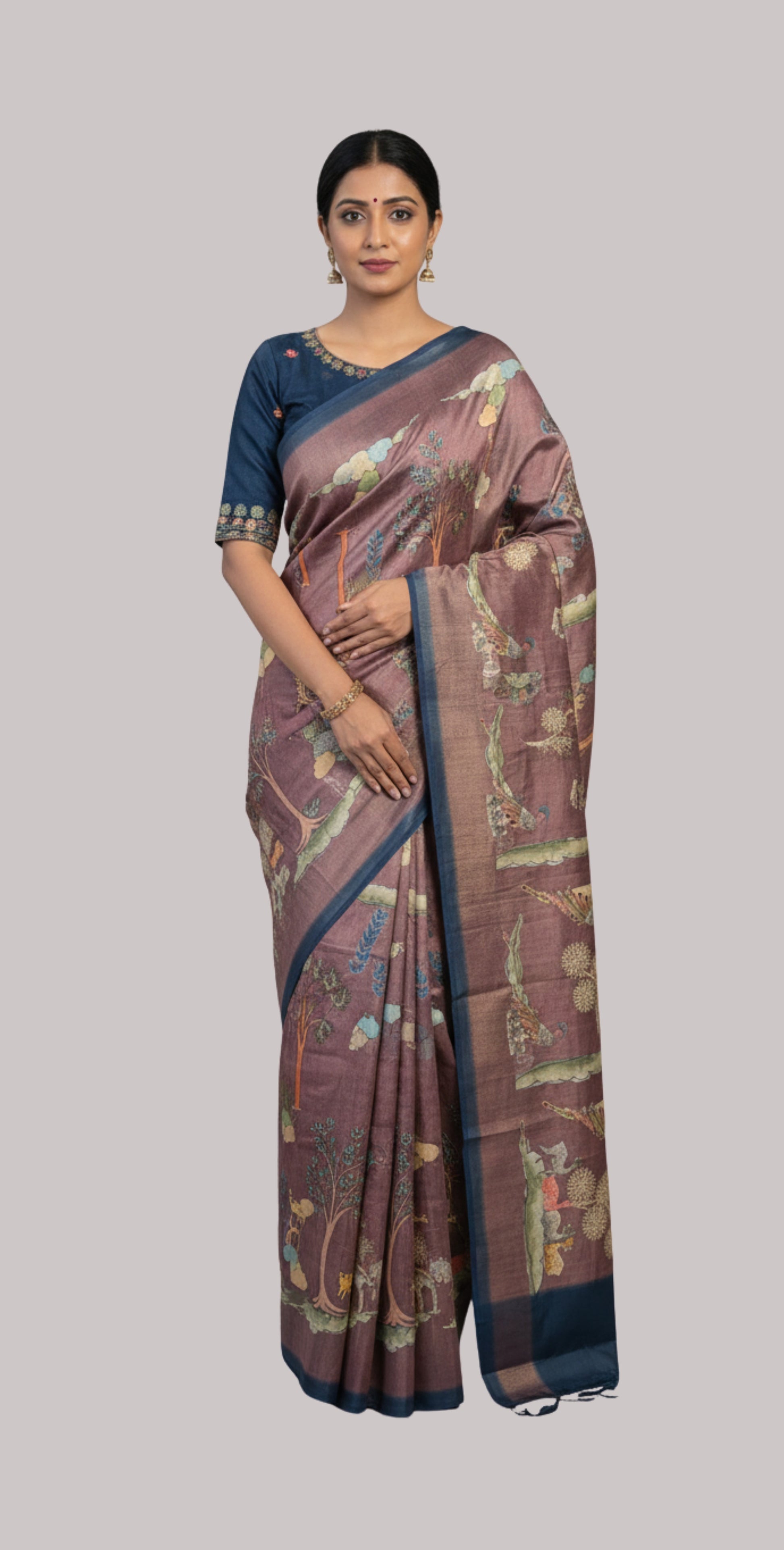 Banarasi silk designer saree ( Coffe Brown Color )