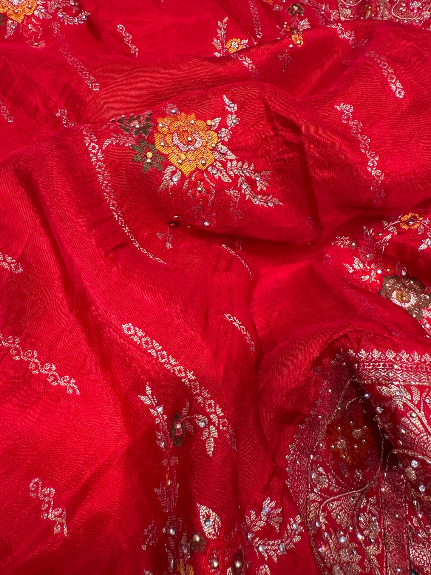 Bridal Silk Saree (Rani)