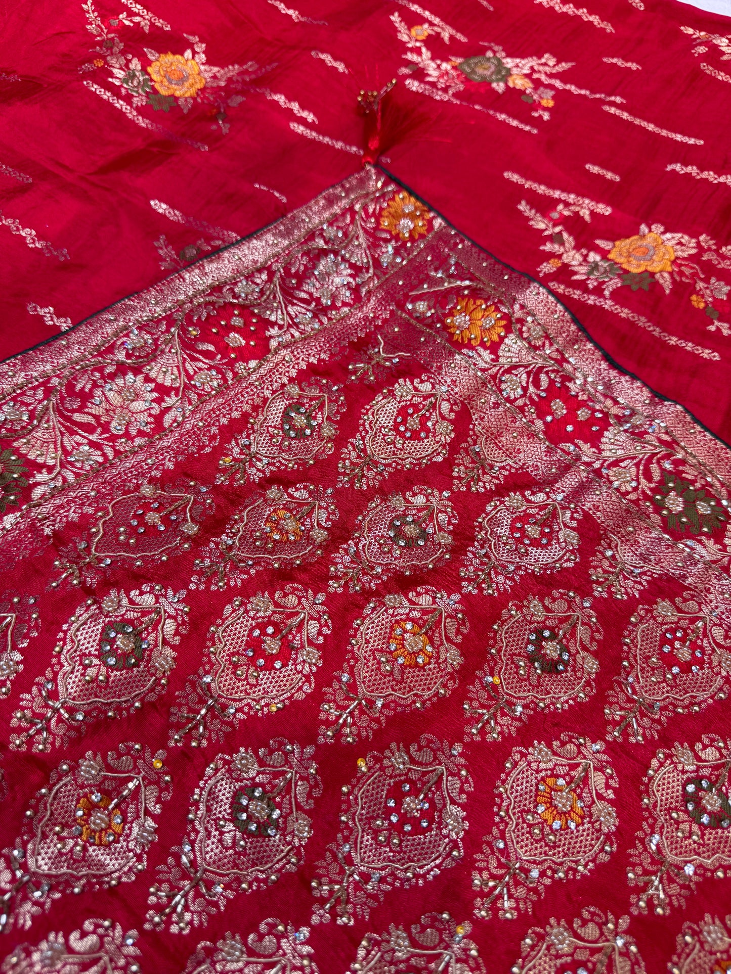 Bridal Silk Saree (Rani)