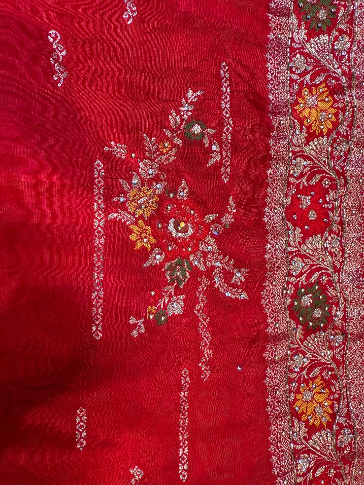 Bridal Silk Saree (Rani)