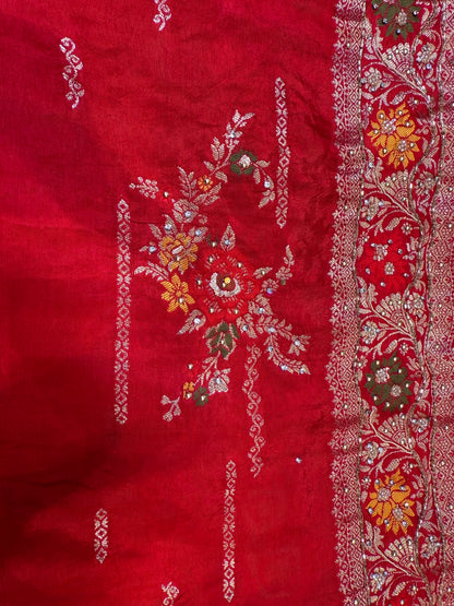 Bridal Silk Saree (Rani)