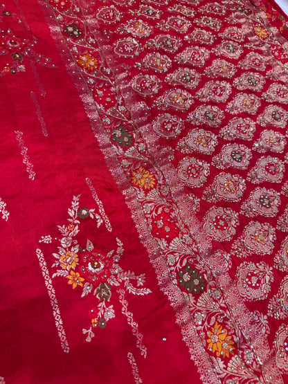 Bridal Silk Saree (Rani)