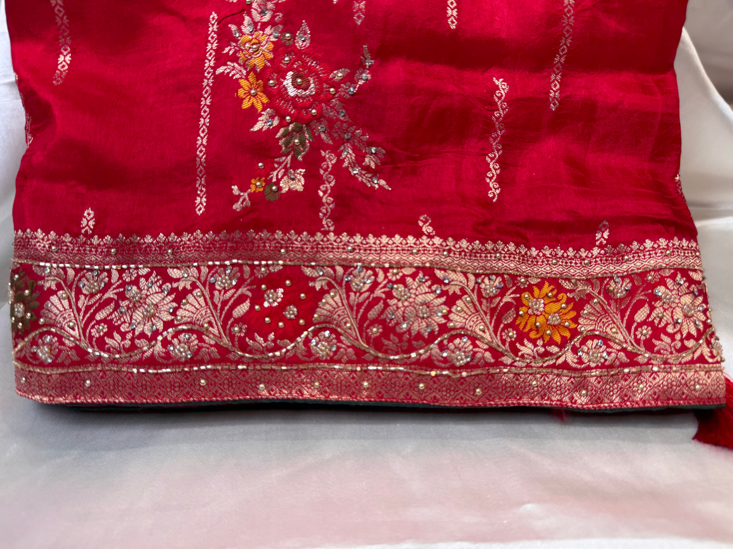 Bridal Silk Saree (Rani)