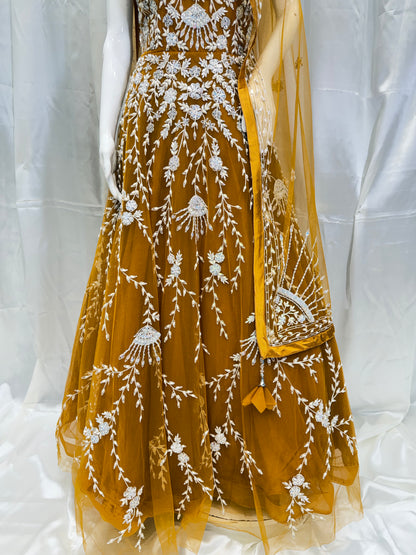 Net Engagement Gown (Mustard)