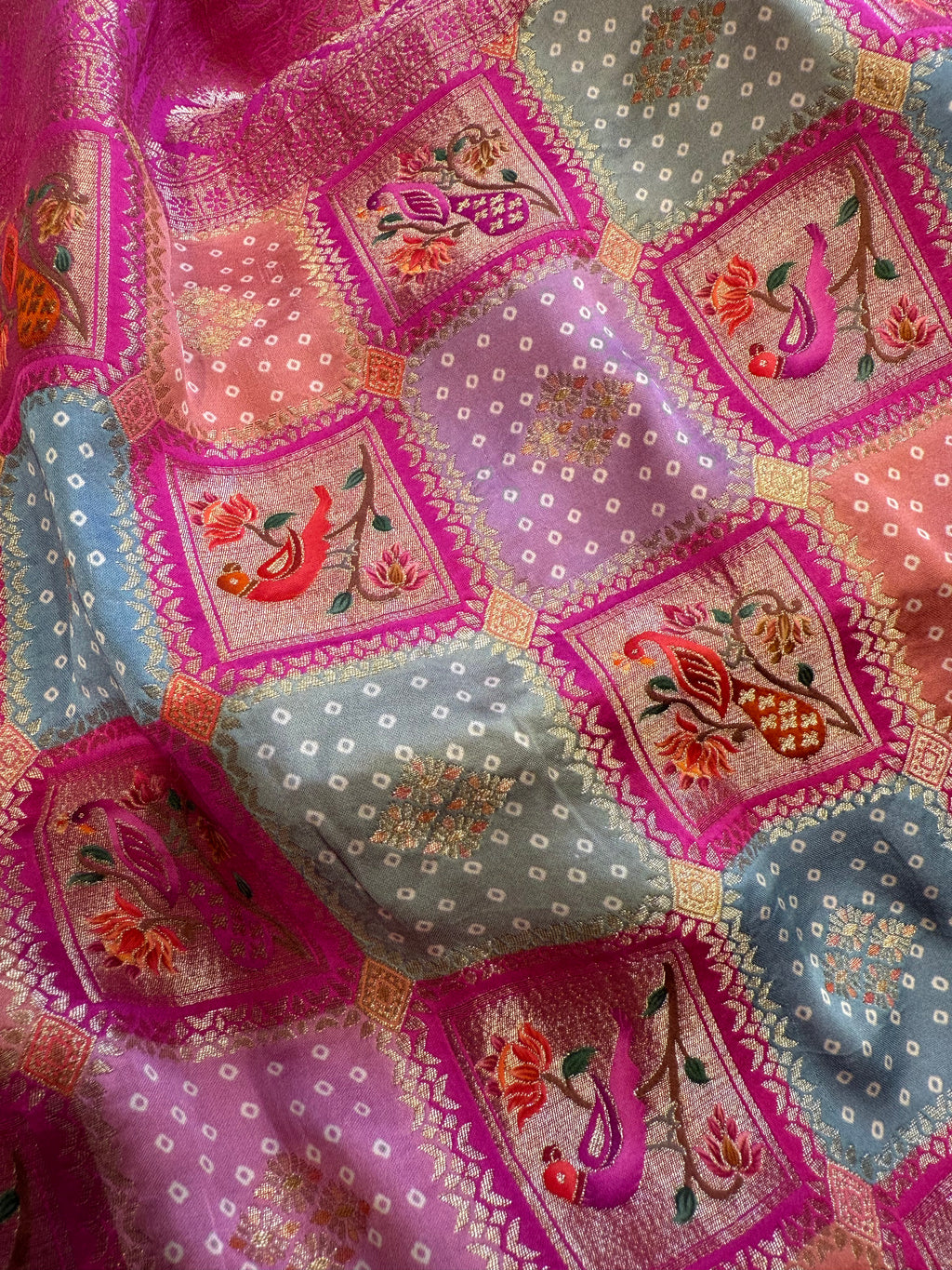 Rangkat Satin Silk Saree with Figure work