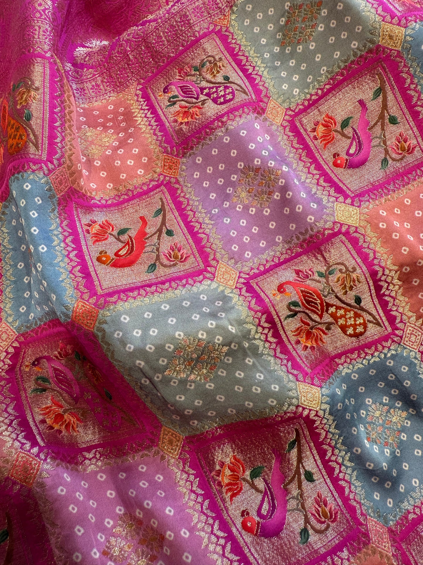 Rangkat Satin Silk Saree with Figure work