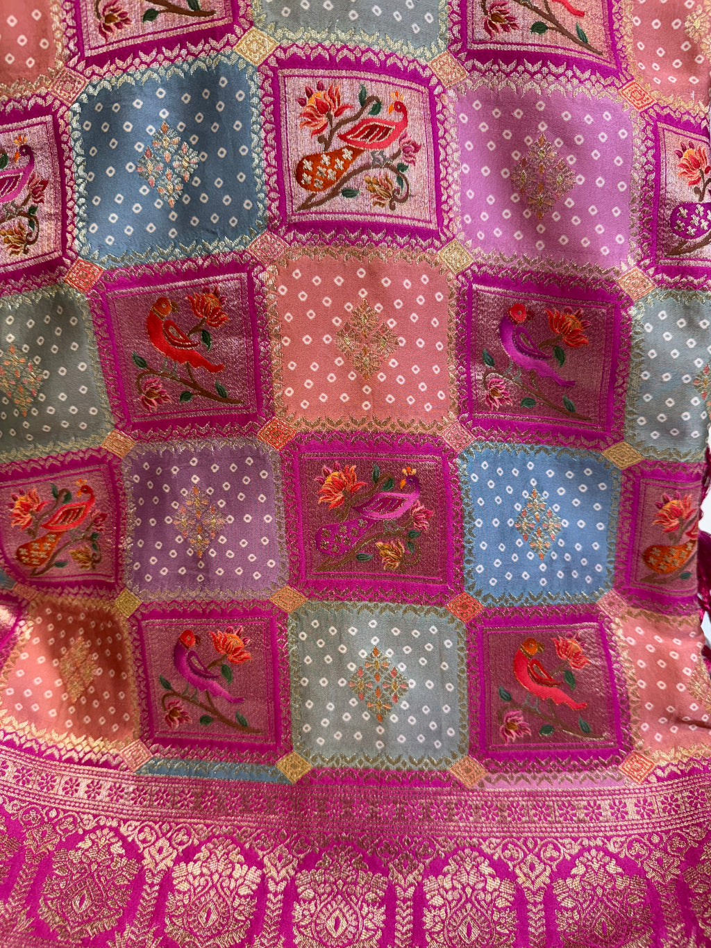 Rangkat Satin Silk Saree with Figure work
