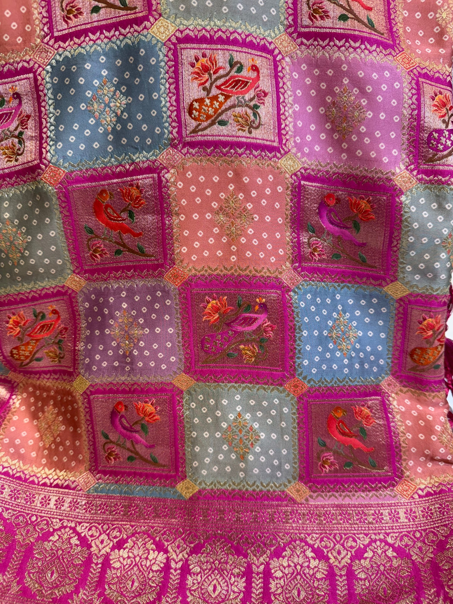 Rangkat Satin Silk Saree with Figure work