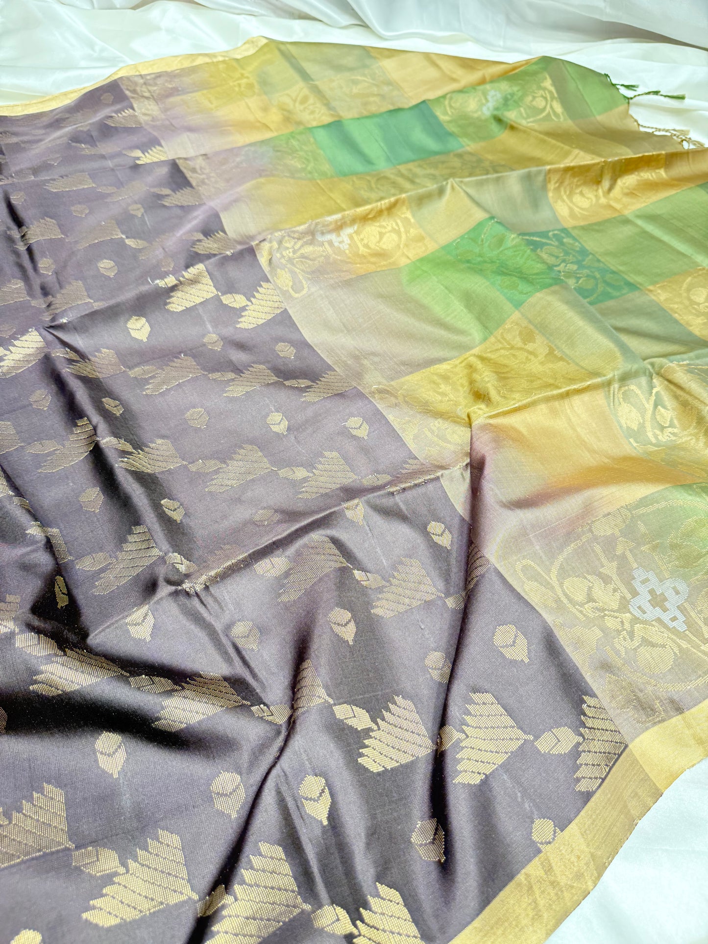 Kanjivaram Silk Saree (Brown)