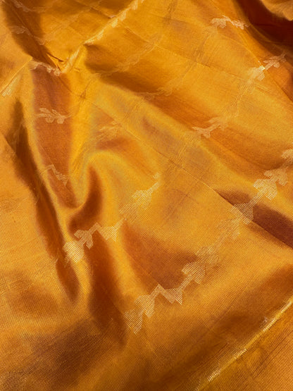 Kanjivaram Silk Saree (Mustard)