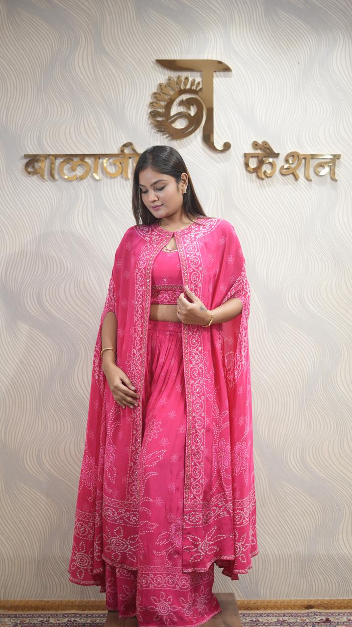 Boutique Creation Front-Open Fancy Dress – Rosy Pink