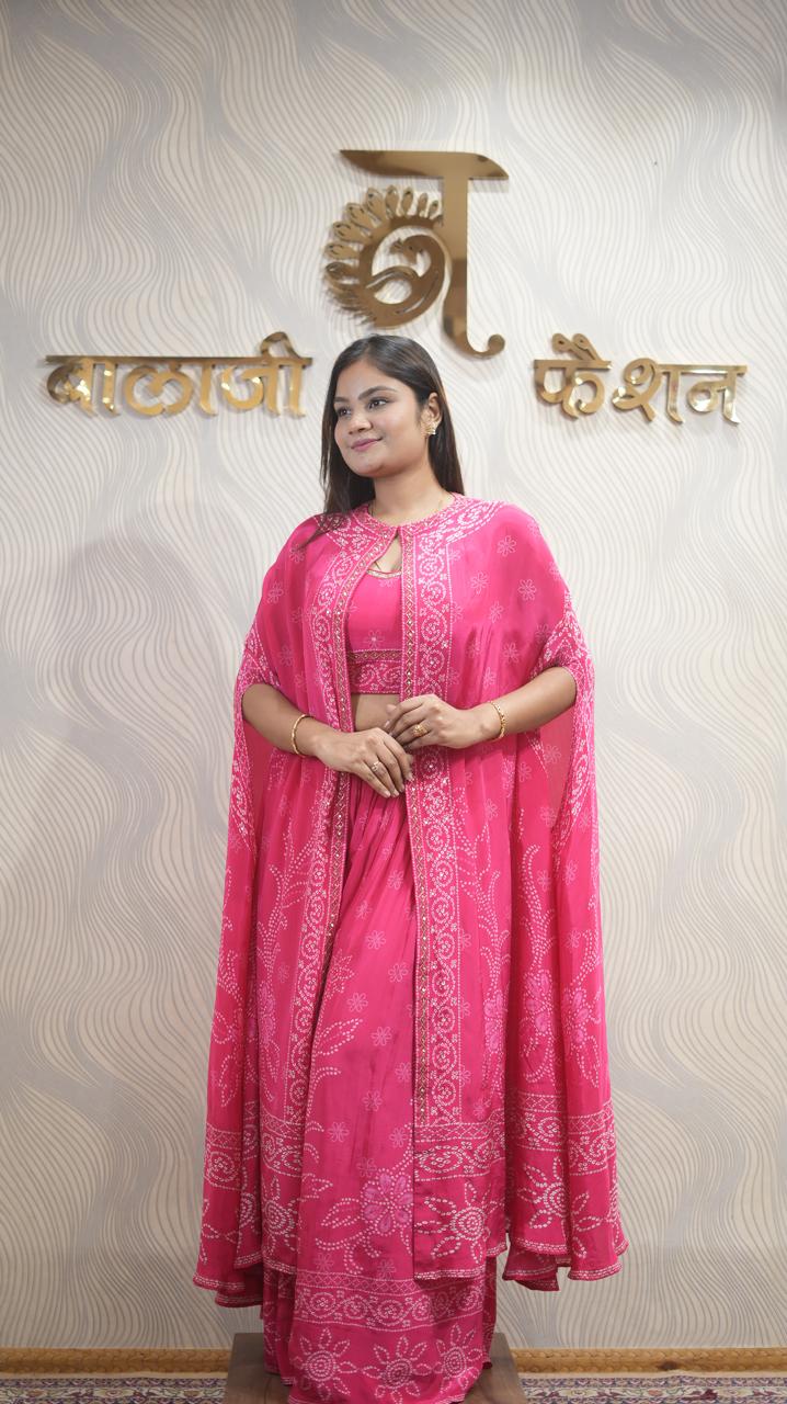 Boutique Creation Front-Open Fancy Dress – Rosy Pink