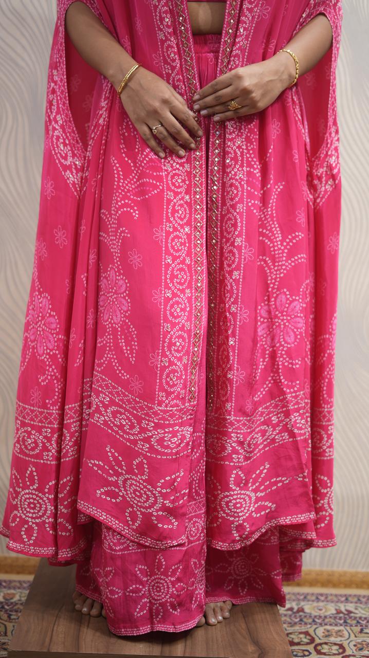 Boutique Creation Front-Open Fancy Dress – Rosy Pink