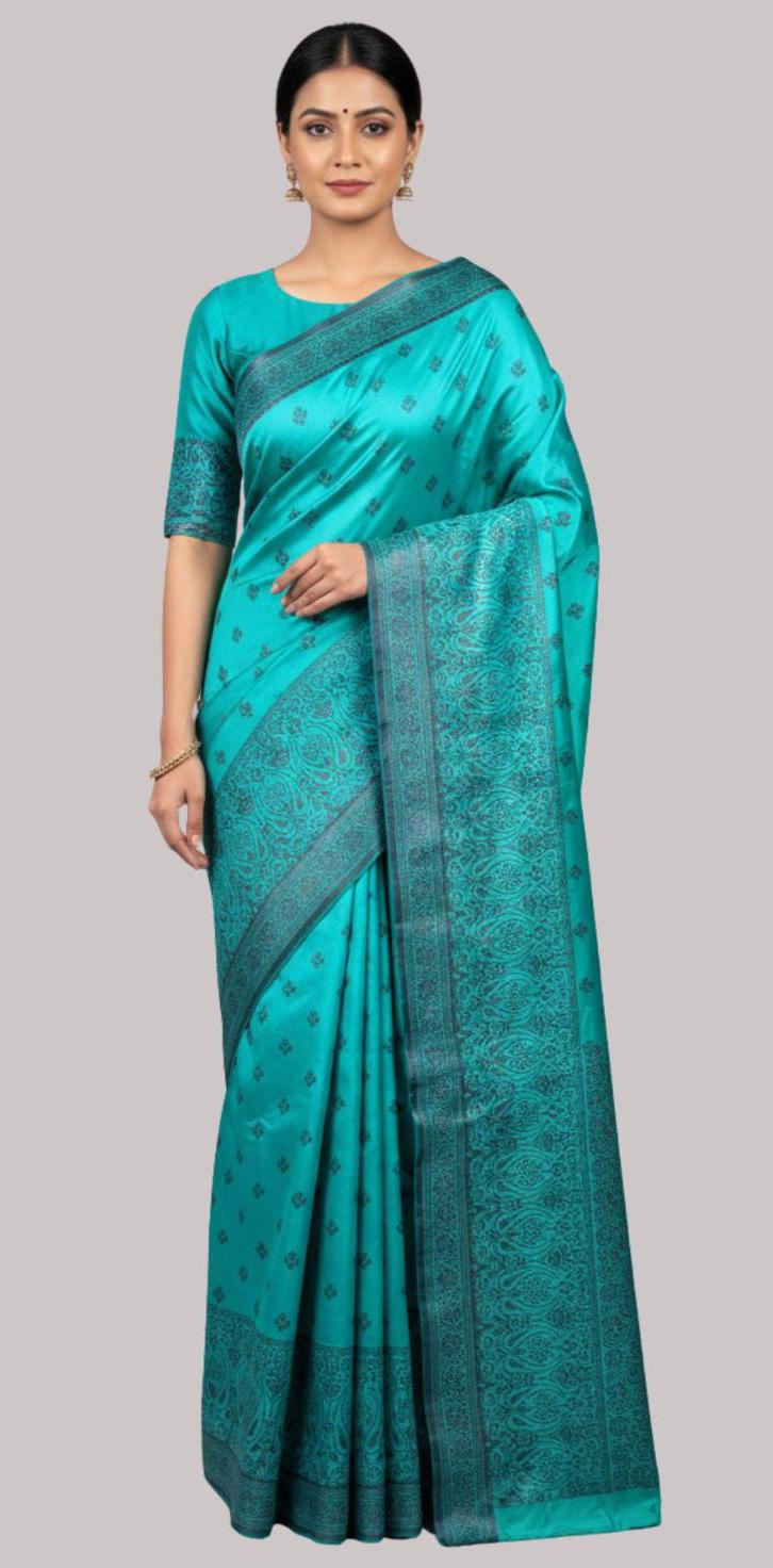 Banarasi Kosha silk saree (Sea Green color )